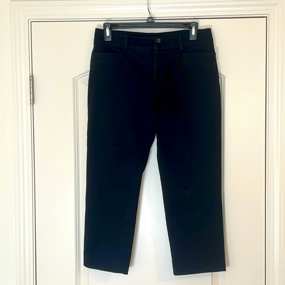 Chaps Black Pants Chino Capri Size 4 - Picture 1 of 4